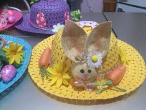 yellow Easter Bunny Hat