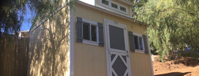 Yellow cottage tiny house