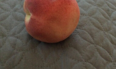 a white peach